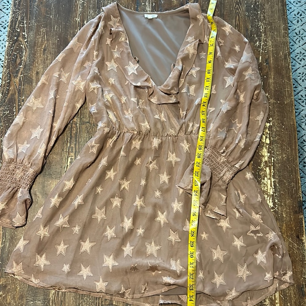 Brown Dress with Stars